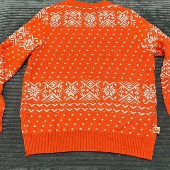 Campus Specialties Clemson University Ugly Christmas Sweater Size XL - Picture 6 of 7